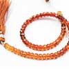 Natural Brandy Citrine Faceted Beads Strand Length is 8 Inches and Size 4mm